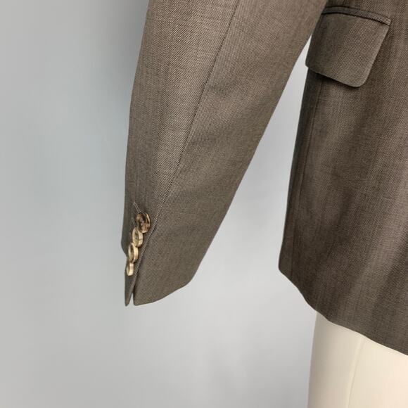 CALVIN KLEIN COLLECTION Size 36 Grey Wool Notch Lapel Sport Coat - Picture 4 of 6